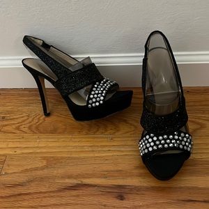 Nine West Fancy Night Dress Platform Sandals